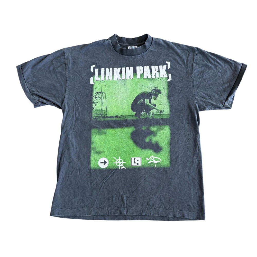 Vintage Linkin Park Meteora Band T-Shirt Single Stitch 2000's Rock Sz XL REPRINT